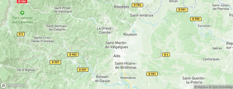 Saint-Martin-de-Valgalgues, France Map