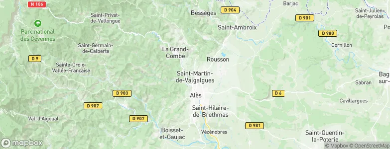 Saint-Martin-de-Valgalgues, France Map