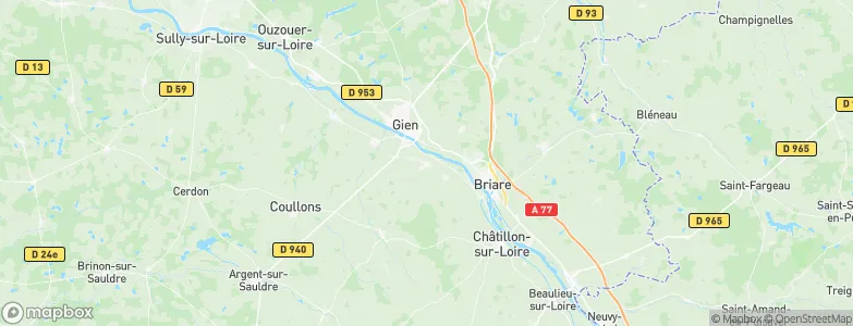 Saint-Martin-sur-Ocre, France Map