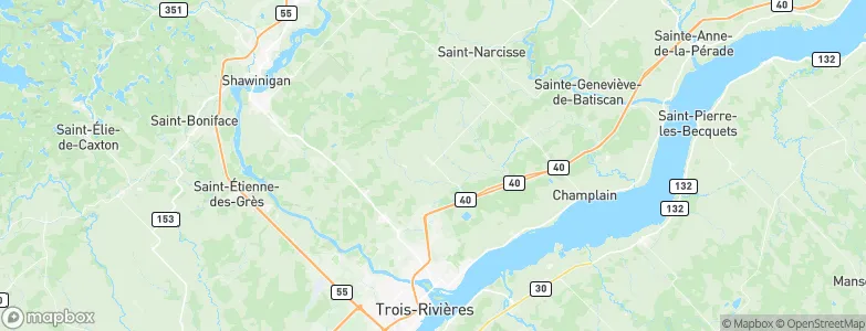 Saint-Maurice, Canada Map