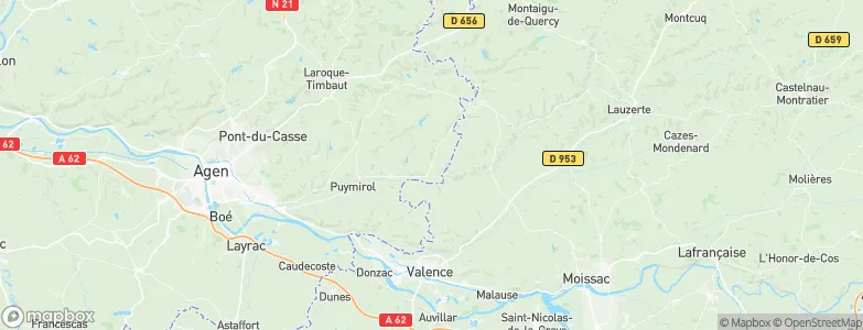 Saint-Maurin, France Map