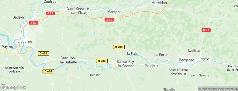 Saint-Méard-de-Gurçon, France Map
