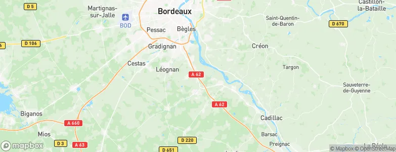 Saint-Médard-d'Eyrans, France Map