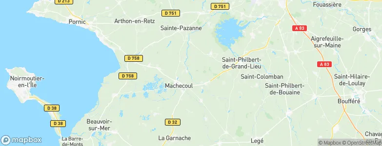 Saint-Même-le-Tenu, France Map