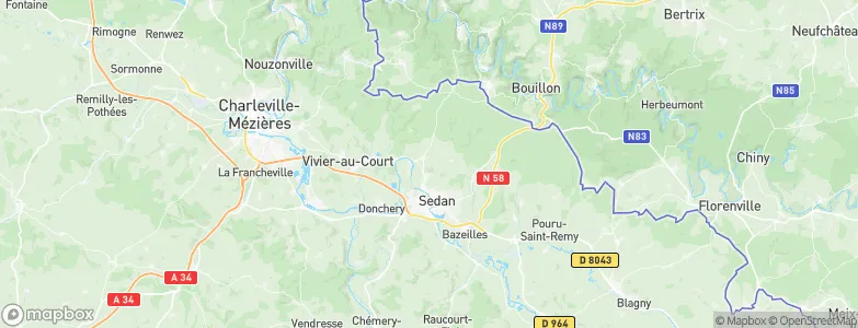 Saint-Menges, France Map