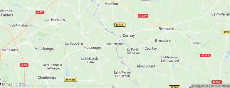 Saint-Mesmin, France Map