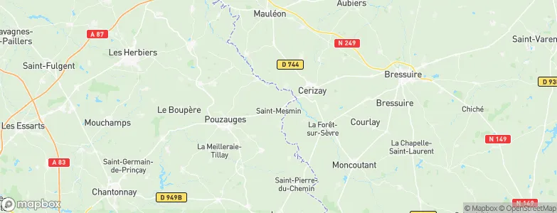 Saint-Mesmin, France Map