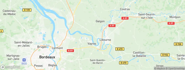 Saint-Michel-de-Fronsac, France Map