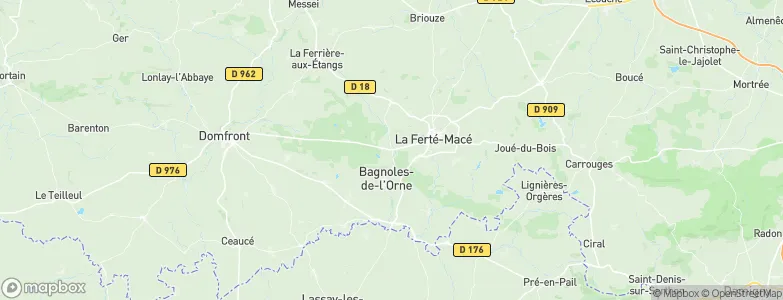 Saint-Michel-des-Andaines, France Map