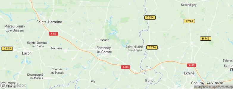 Saint-Michel-le-Cloucq, France Map