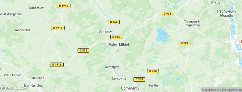 Saint-Mihiel, France Map