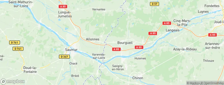 Saint-Nicolas-de-Bourgueil, France Map