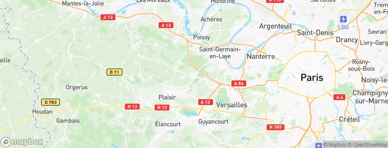 Saint-Nom-la-Bretèche, France Map