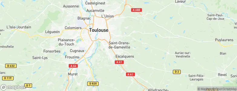 Saint-Orens-de-Gameville, France Map