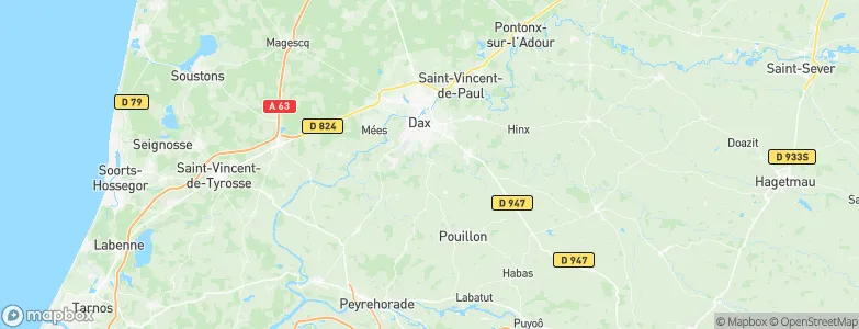 Saint-Pandelon, France Map