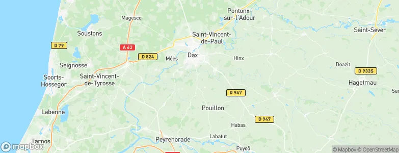 Saint-Pandelon, France Map