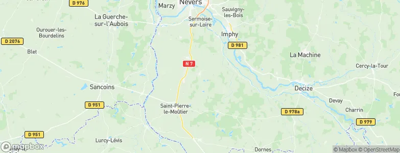 Saint-Parize-le-Châtel, France Map