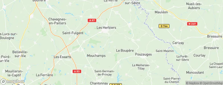 Saint-Paul-en-Pareds, France Map