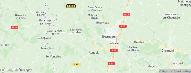 Saint-Paul, France Map