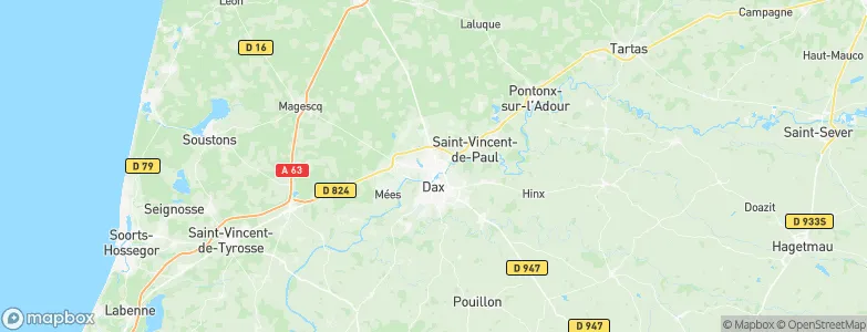 Saint-Paul-lès-Dax, France Map