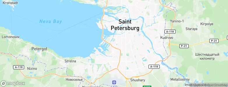 Saint Petersburg, Russia Map