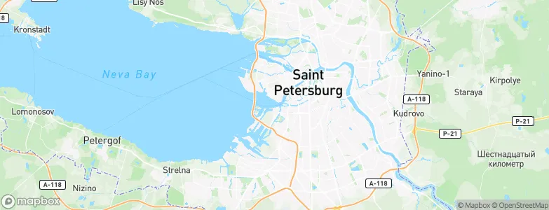 Saint Petersburg, Russia Map