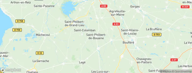 Saint-Philbert-de-Bouaine, France Map
