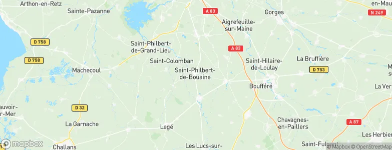 Saint-Philbert-de-Bouaine, France Map