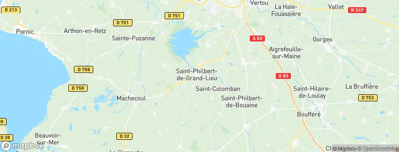Saint-Philbert-de-Grand-Lieu, France Map