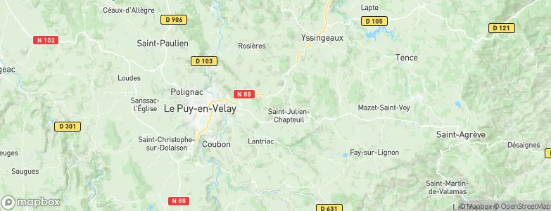 Saint-Pierre-Eynac, France Map