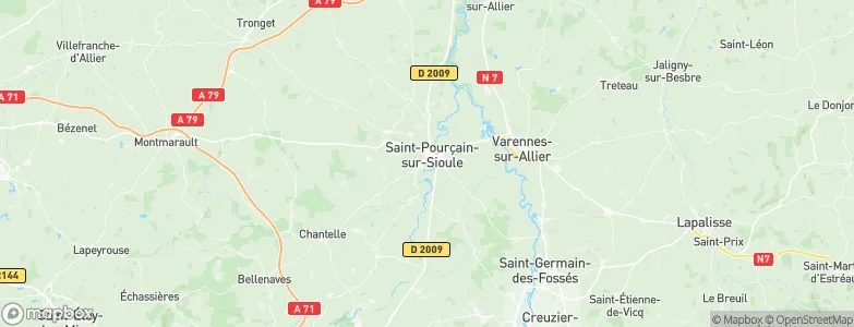 Saint-Pourçain-sur-Sioule, France Map