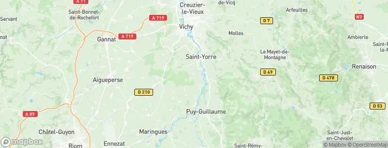 Saint-Priest-Bramefant, France Map