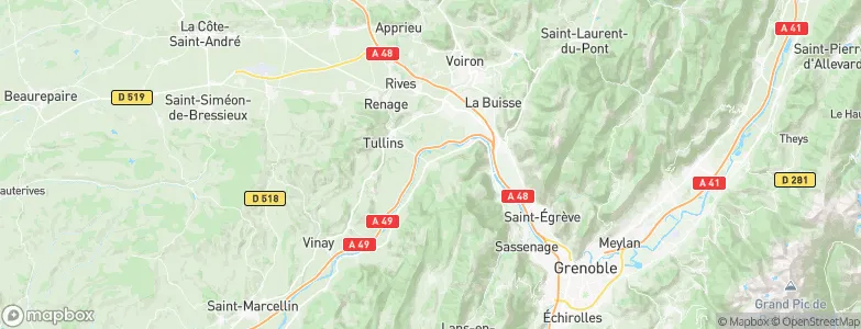 Saint-Quentin-sur-Isère, France Map