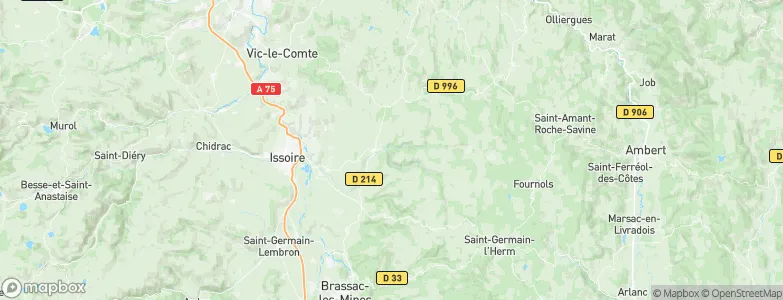 Saint-Quentin-sur-Sauxillanges, France Map