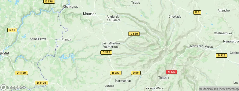 Saint-Rémy-de-Salers, France Map