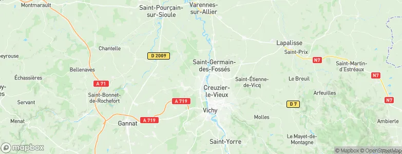 Saint-Rémy-en-Rollat, France Map