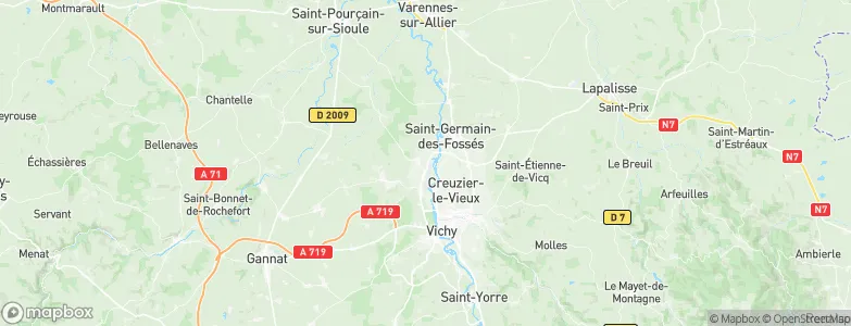 Saint-Rémy-en-Rollat, France Map