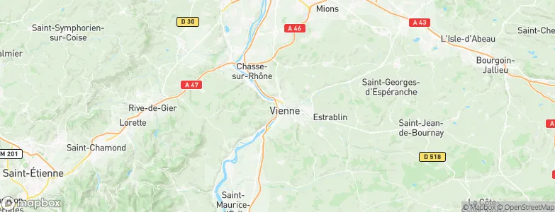 Saint-Romain-en-Gal, France Map