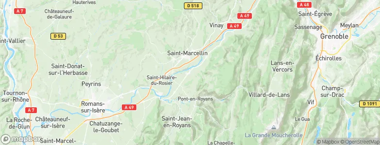 Saint-Romans, France Map