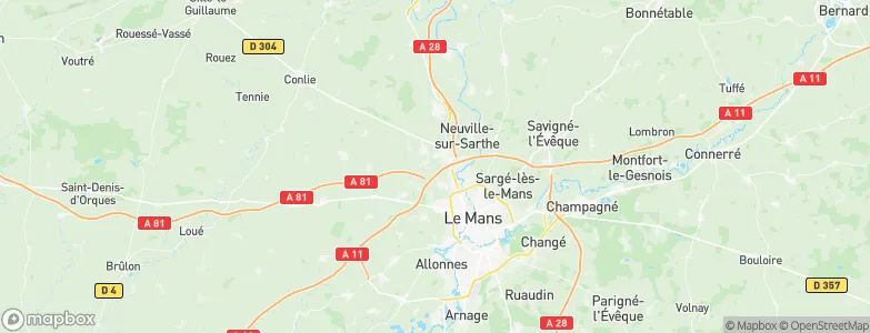 Saint-Saturnin, France Map