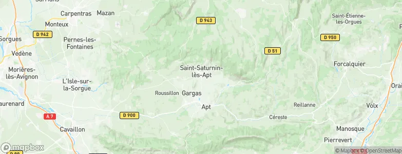 Saint-Saturnin-lès-Apt, France Map