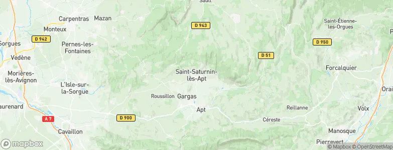 Saint-Saturnin-lès-Apt, France Map