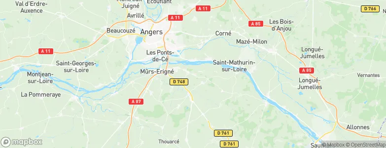 Saint-Saturnin-sur-Loire, France Map