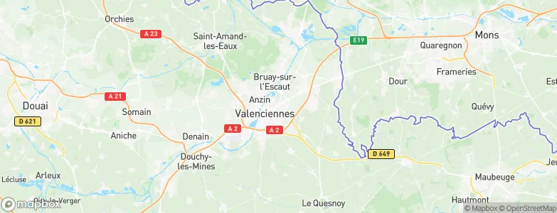 Saint-Saulve, France Map