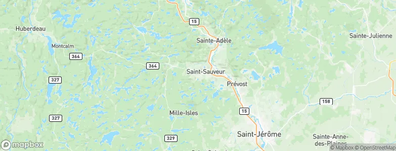 Saint-Sauveur, Canada Map