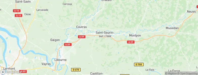Saint-Sauveur-de-Puynormand, France Map