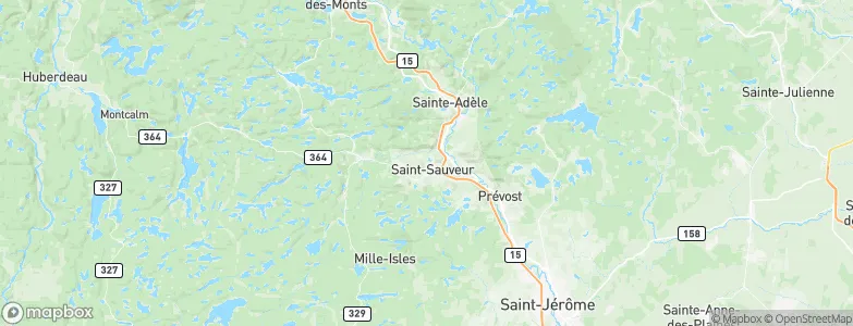 Saint-Sauveur-des-Monts, Canada Map