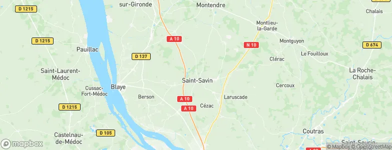 Saint-Savin, France Map