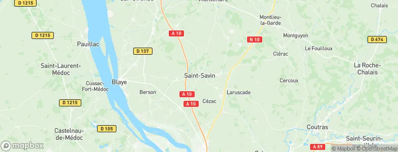 Saint-Savin, France Map
