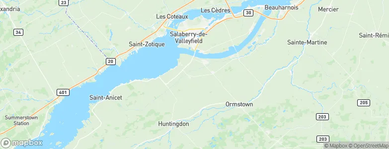 Saint-Stanislas-de-Kostka, Canada Map